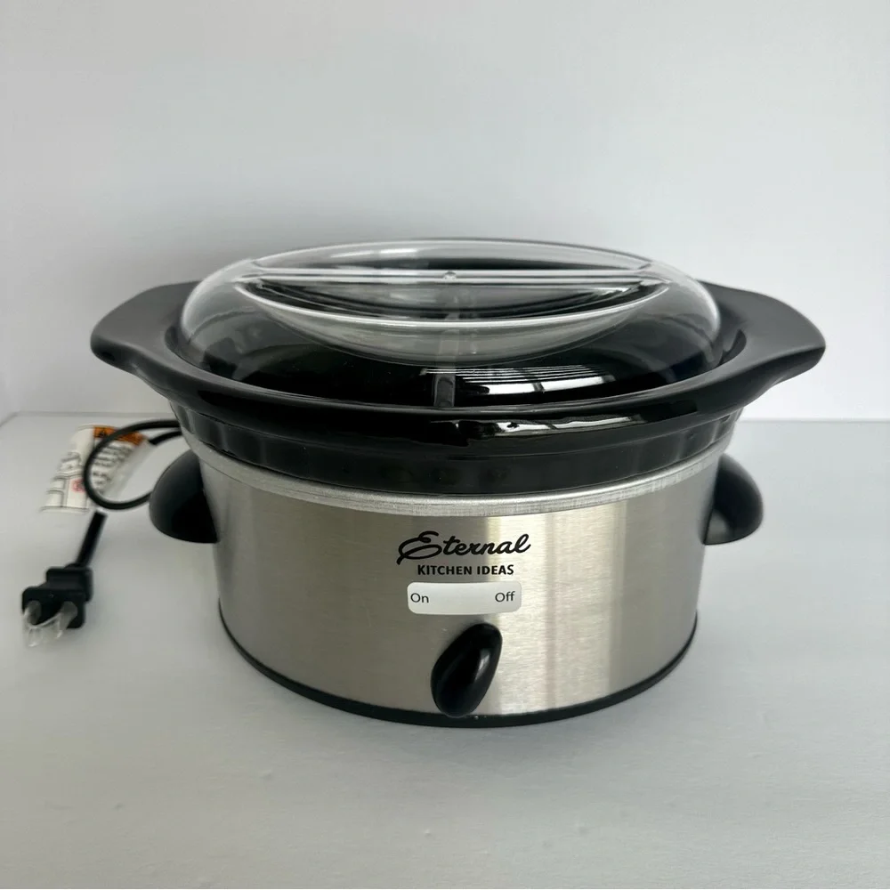 New In Box Eternal Kitchen Ideas Dual Slow Cooker 16 Oz Each Side Small Portable